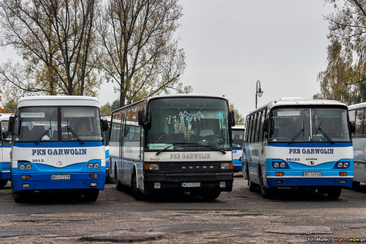 3013, 9017, 80123
Autosan H9-21.41 #3013, rok produkcji: 2003
Setra S215 UL #9017, rok produkcji: 1992
Autosan H9-21 #80123, rok produkcji: 1998
