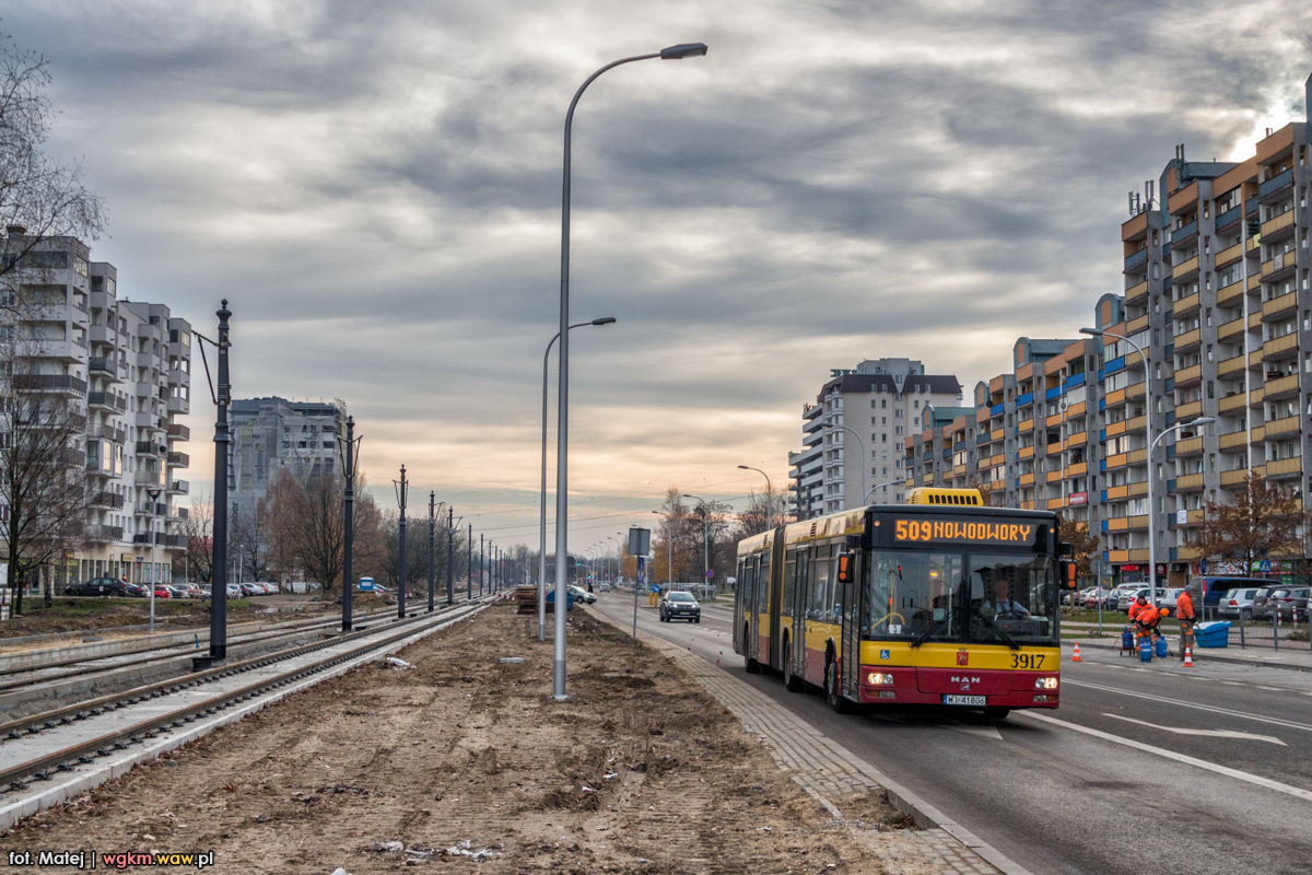3917
Budowa trasy tramwajowej na Nowodwory postÄpuje.
Słowa kluczowe: Inwestycje
