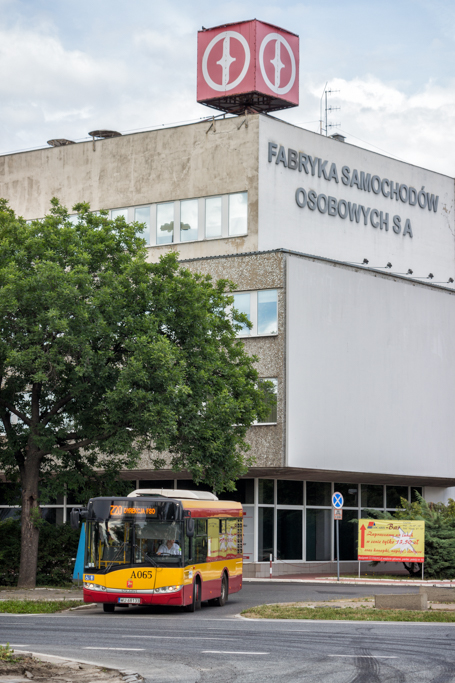 A065
Trasa linii: Dyrekcja FSO - Dworzec WileĹski.
Słowa kluczowe: Architektura MOBSU8,6 Objazd