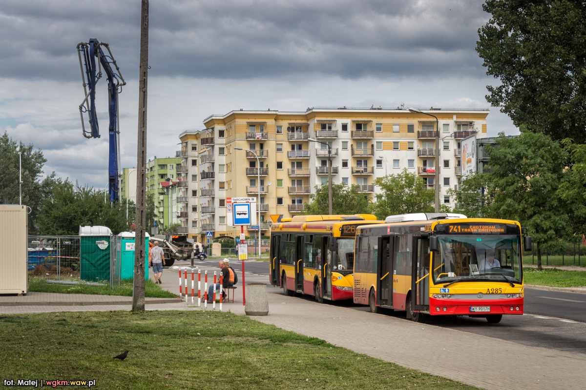 A285
Linie 126 i 741 zostaĹy skierowane na kraniec Tarchomin.
Słowa kluczowe: Objazd