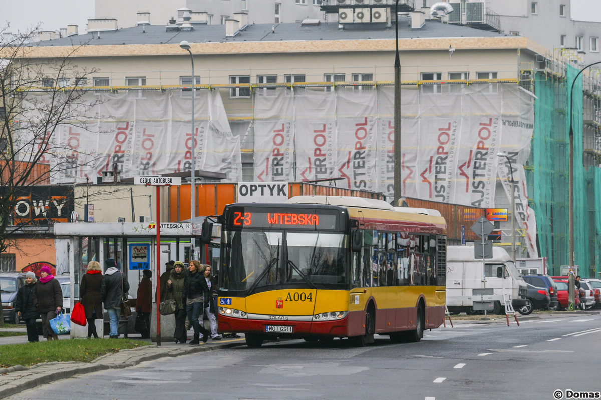 A004
Linia zastÄpcza w zwiÄzku z naprawÄ nawierzchni ul. Myszkowskiej i wycofaniem linii autobusowych z ul. Ossowskiego, Myszkowskiej i Gorzykowskiej.
Słowa kluczowe: MOBSU12_2