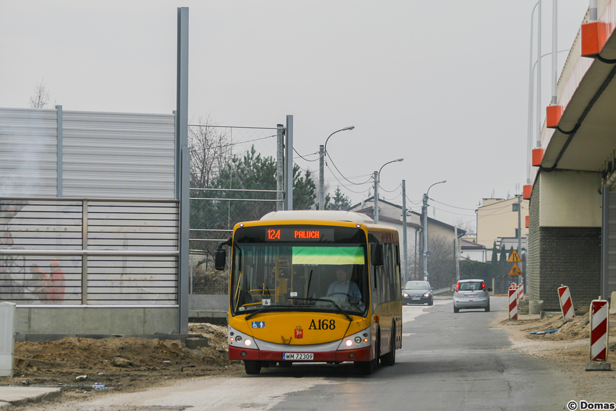 A168
Weekendowe zmniejszenie metraĹźu w zwiÄzku z objazdem przez osiedlowe uliczki w Raszynie. 
Słowa kluczowe: MOBLIBERO