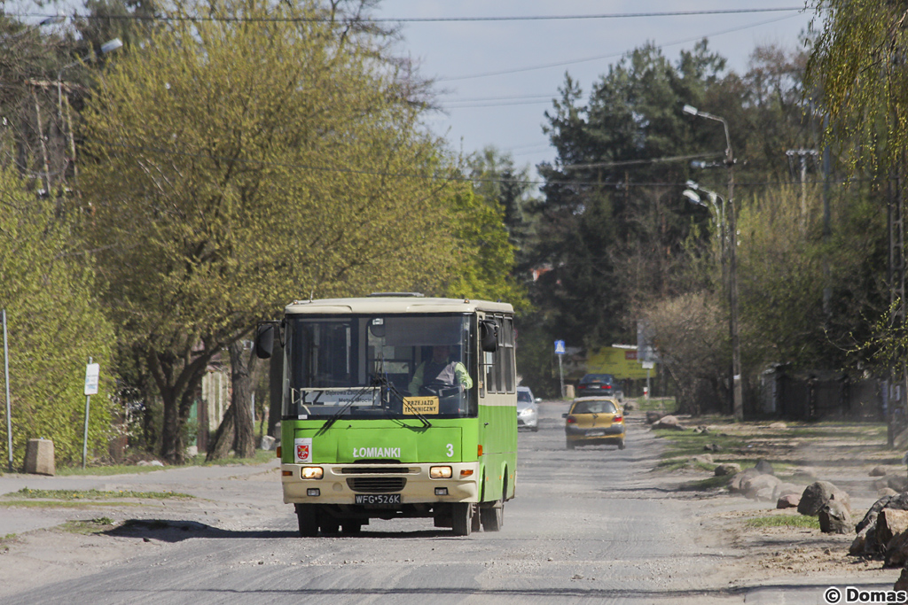 3
Od 19 lutego do odwoĹania wszystkie kursy linii ĹD oraz ĹZ zostaĹy skrĂłcone do przystanku Zachodnia 01. W zwiÄzku z tym tymczasowemu zawieszeniu ulegĹy przystanki UĹanĂłw JazĹowieckich oraz DÄbrowa Zachodnia. Spowodowane jest to pracami wodno-kanalizacyjnymi w ulicy Sierakowskiej.
Słowa kluczowe: H6-20