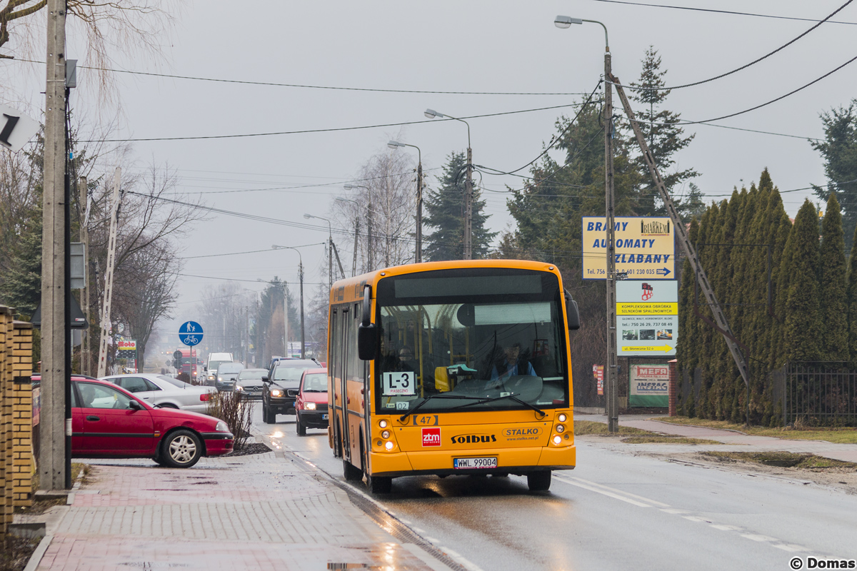 47
Linia L-3 ĹÄczy miejscowoĹÄ JastrzÄbiec, LesznowolÄ i Piaseczno - kursuje nieregularnie co 40-120 minut w dni powszednie i co okoĹo 3 godziny w dni wolne.
