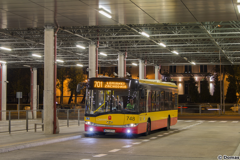 748
Urbino szykuje siÄ do ostatniego kursu linii 701 z MĹocin do Ĺomianek, skÄd zjedzie na bazÄ w KieĹpinie.
