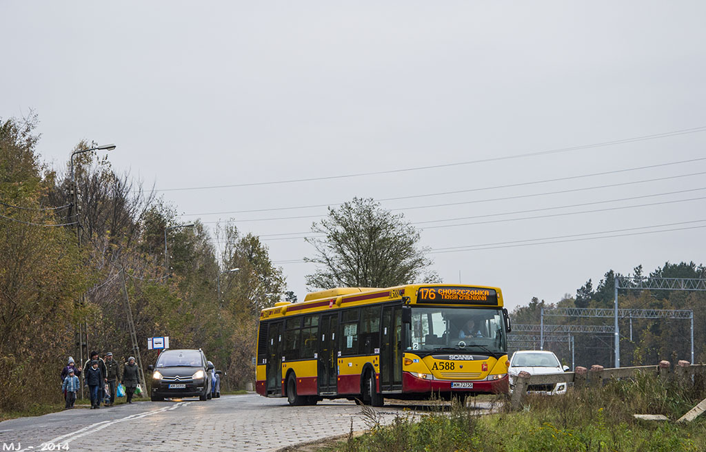 A588
W związku z wymianą nawierzchni na ul. Mehoffera pomiędzy Piwoniową, a Jeżowskiego linia 176 została skrócona do przystanku "Polnych Kwiatów". Zawracanie odbywało się na "trójkąt".
Słowa kluczowe: objazd