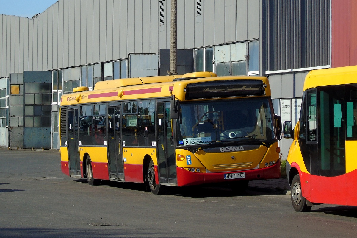 70229
Scania stoi na terenie grodziskiej zajezdni PKS Grodzisk. 
