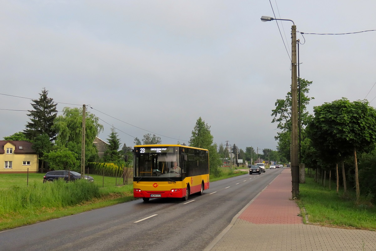 147 (60005)
ZAZ jedzie jako kurs â214â linii numer 23 â Urszulin PÄtla (18:05)-Grodzisk Maz. Dw. PKP (18:40). 
