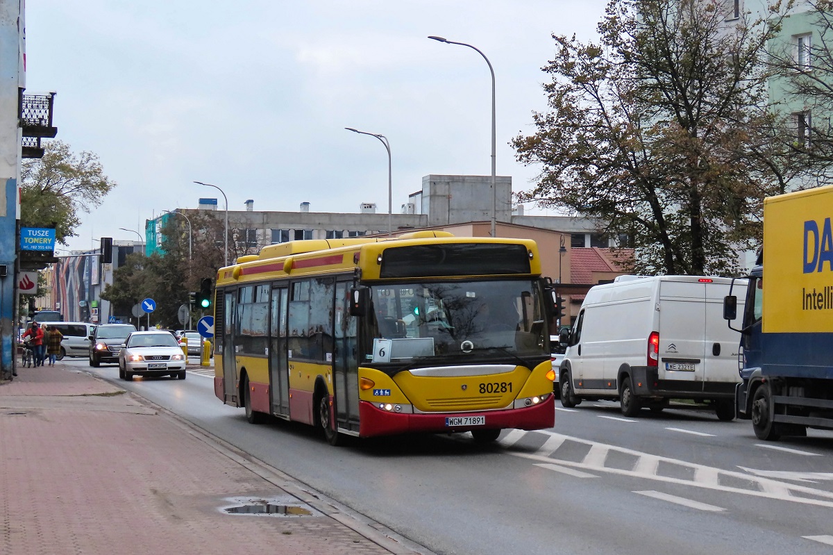 80281
Scania jedzie jako kurs linii numer 6 â Grodzisk Maz. SP nr 6 (13:30)-KĹudno Nowe PÄtla (14:05). 
Jako ciekawostkÄ dodam, iĹź wĂłz w ostatnim czasie dostaĹ identyczne piktogramy jak w pojazdach jeĹźdĹźÄcych w kontraktach ZTM po Warszawie. 

