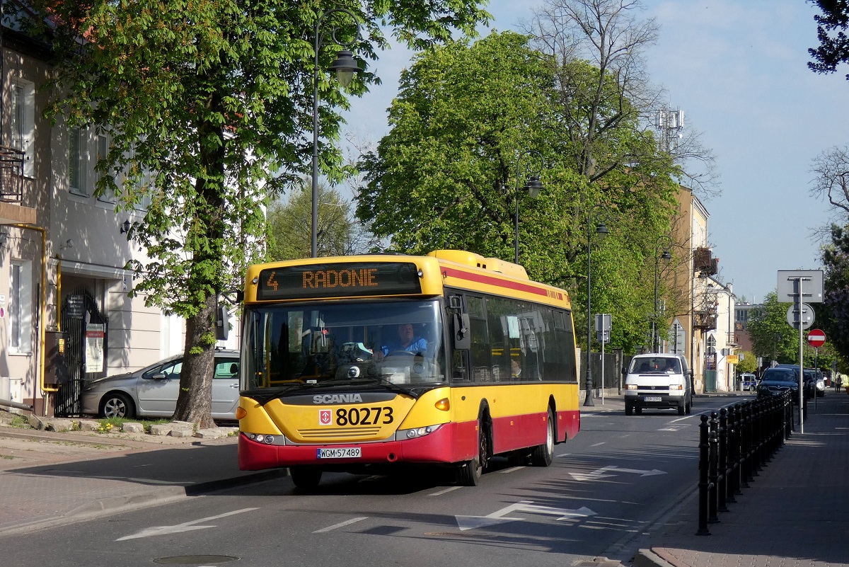 80273
Scania jedzie w obsĹudze kursu â5067â linii numer 4 w relacji Izdebno PÄtla (8:10)-Radonie PÄtla (9:05). 

