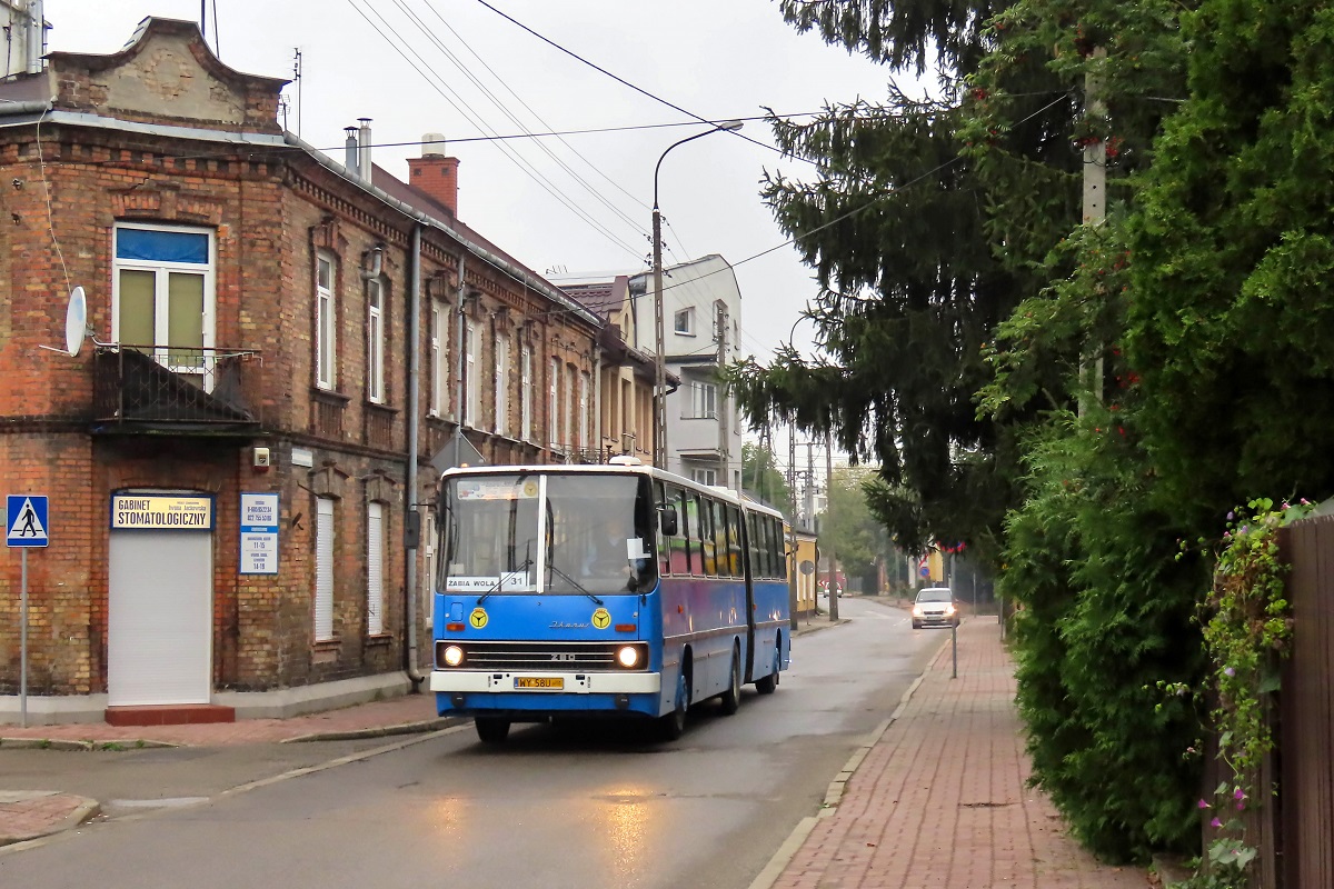 RV52
Ikarus jedzie jako kurs specjalny linii numer 31 â Grodzisk Maz. Dw. PKP (7:23)-Ĺťabia Wola UrzÄd Gminy (7:47).
Planowo ulicÄ Limanowskiego nie kursuje Ĺźadna linia autobusowa, tutaj byÄ moĹźe zdecydowano siÄ na lekkie wydĹuĹźenie podstawowej trasy ze wzglÄdu na ciasnoĹÄ grodziskich uliczek.
