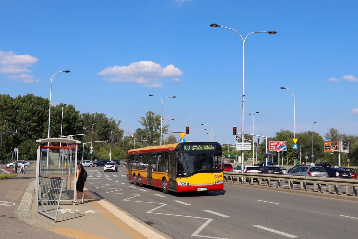 6962
Solaris jedzie jako kurs linii numer 100: Dw. Centralny (16:00)-Dw. WileĹski (16:33)-Dw. Centralny (17:06). 
Słowa kluczowe: WLT2024 SU15