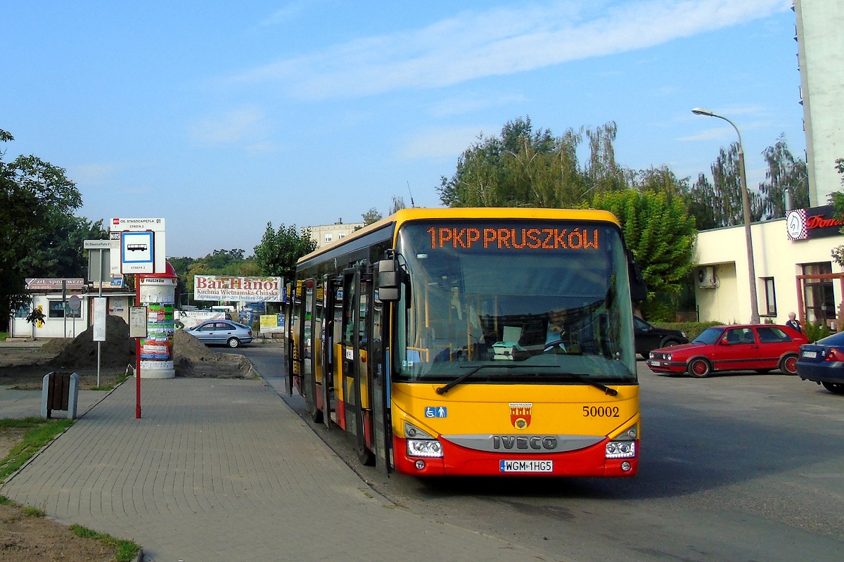 50002
Iveco zakoĹczyĹo obsĹugÄ kursu linii numer 1 w relacji PruszkĂłw PKP (8:10)-Os. Staszica (8:16). NastÄpnie pojedzie kolejnym kursem linii numer 1 w relacji PruszkĂłw Os. Staszica (8:18)-PruszkĂłw PKP (8:26). 

