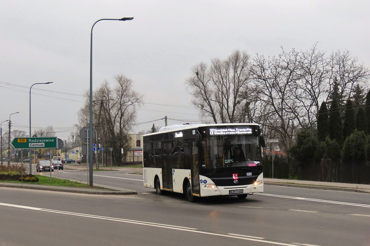 20148
ZAZ jedzie jako kurs linii numer 27 â Grodzisk Maz. Traugutta KĹadka (13:10)-Chlebnia Logistyczna âRabenâ (13:18)-Grodzisk Maz. Traugutta KĹadka (13:34)-MilanĂłwek Mifam/Tesco (13:43)-Grodzisk Maz. Traugutta KĹadka (13:53). 
