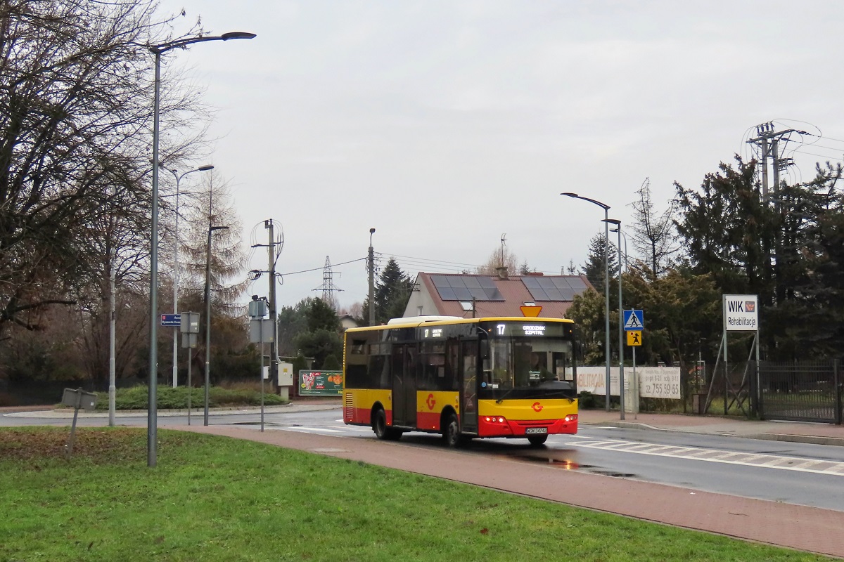 22031
ZAZ jedzie jako kurs â204â linii numer 17 â Grodzisk Maz. Szpital (10:20)-MilanĂłwek KrĂłlewska (10:52)-Grodzisk Maz. Szpital (11:19). 
