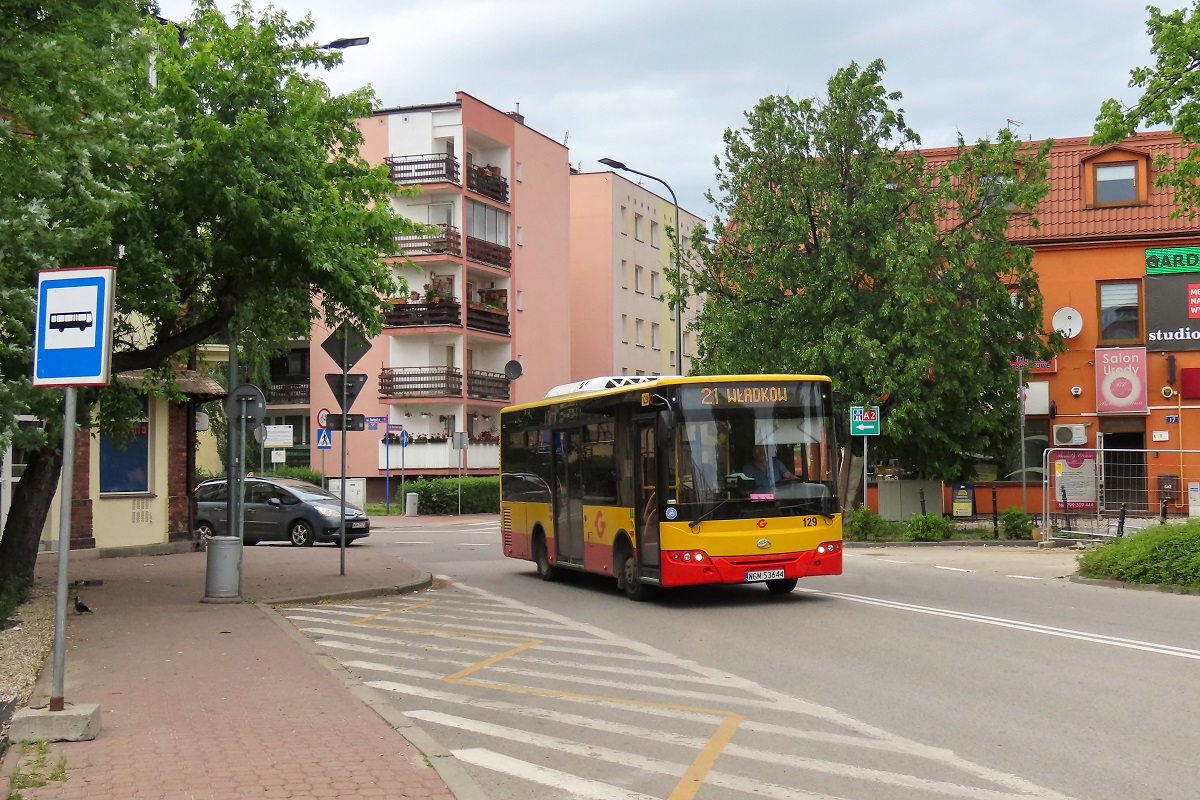 129 (80422)
ZAZ jedzie jako kurs â309â linii numer 21 â Grodzisk Maz. Dw. PKP (17:15)-WĹadkĂłw PÄtla (17:44). Pozdrowienia dla Kierowcy! 
Słowa kluczowe: objazd