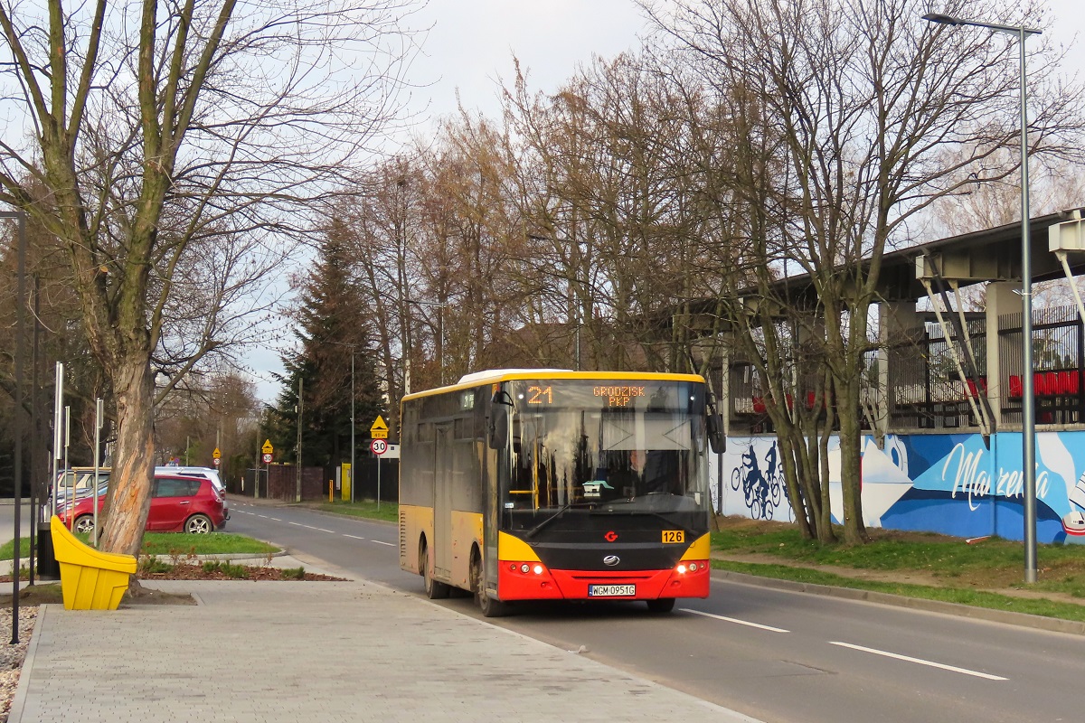 126 (80424)
ZAZ jedzie jako kurs 406 linii numer 21: WĹadkĂłw PÄtla (13:43)-Grodzisk Maz. Dw. PKP (14:16). 
