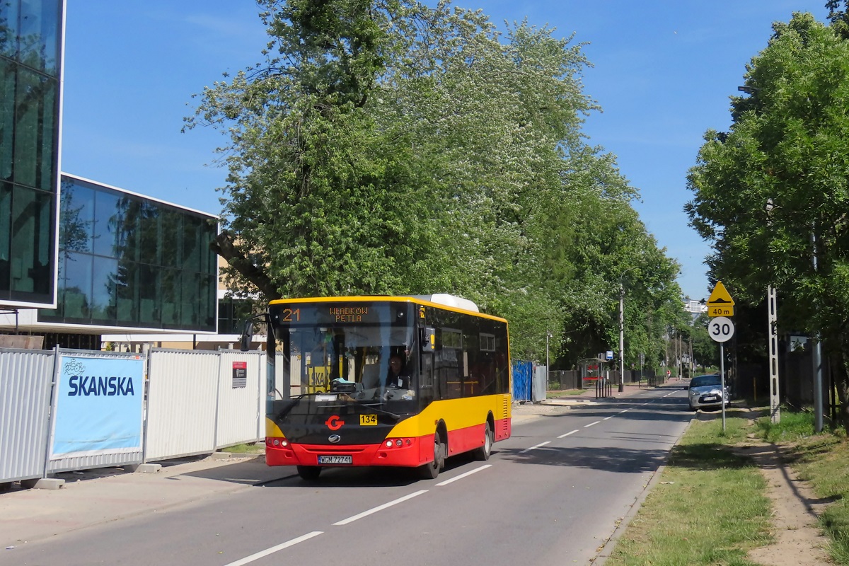 134 (90226)
ZAZ jedzie jako kurs â109â linii numer 21 â Grodzisk Maz. Dw. PKP (10:00)-WĹadkĂłw PÄtla (10:29). 
