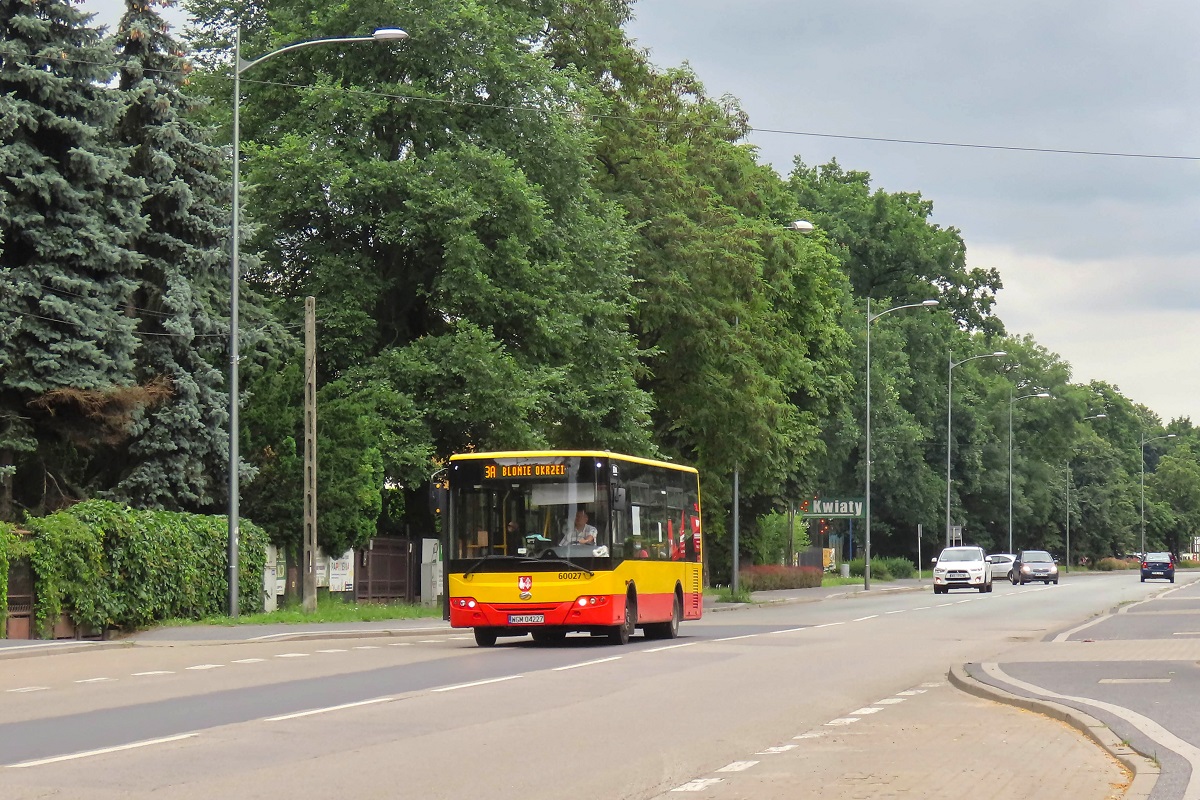 60027
ZAZ jedzie jako kurs â5574â linii numer 3 â Grodzisk Maz. Dw. PKP (13:10)-BĹonie Okrzei (13:45). 
