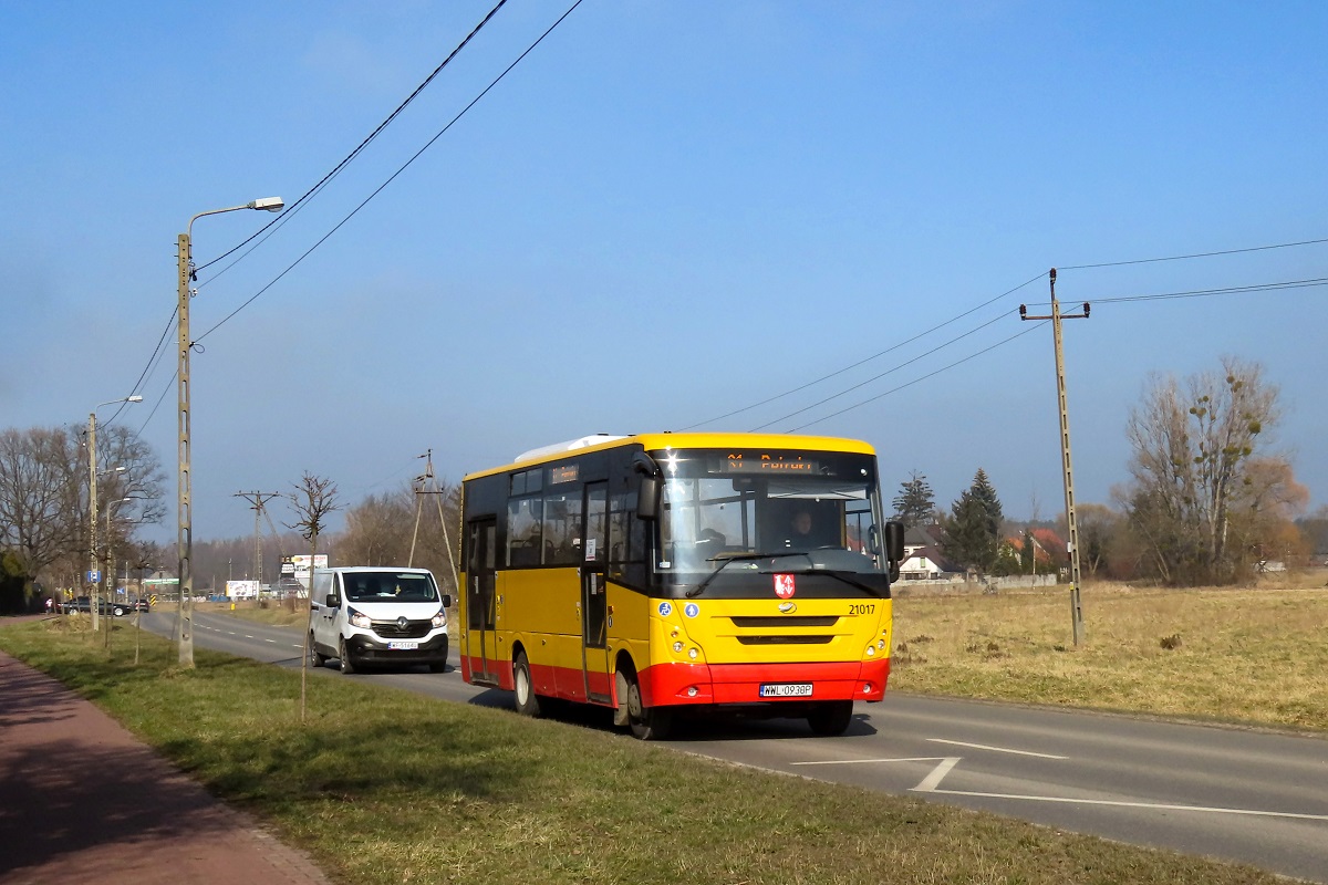 21017
ZAZ jedzie jako kurs â3114â linii numer 31 â Grodzisk Maz. Dw. PKP (12:30)-Petrykozy Trakt KrĂłlewski (13:35)-Grodzisk Maz. Dw. PKP (14:19). 
