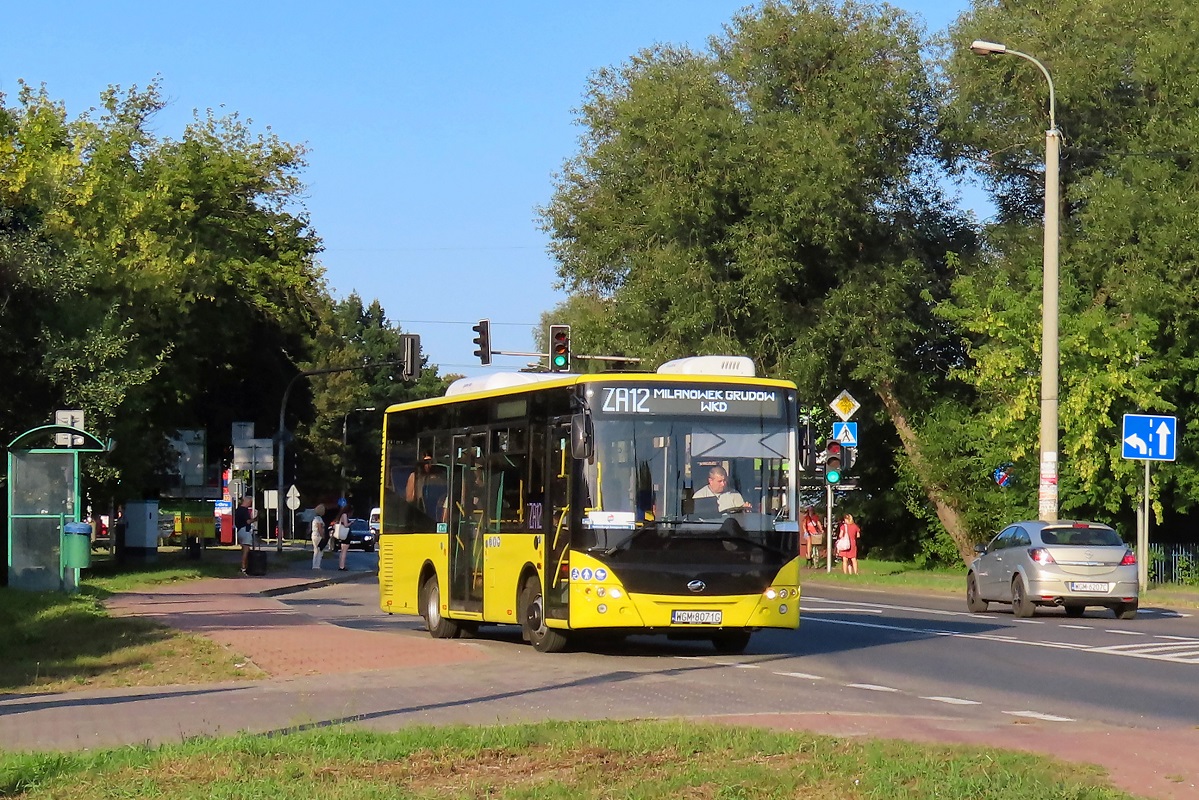 22093
ZAZ wyrusza z przystanku âMilanĂłwek Turczynek 02â jako kurs â5225â linii ZKA WKD ZA12 â Podkowa LeĹna GĹĂłwna (17:30)-MilanĂłwek GrudĂłw (17:37). Pozdrowienia dla Kierowcy!
WĂłz zostaĹ zakupiony na kontrakt ĹlÄski ZTM, jednak pĂłki co moĹźna go spotkaÄ na "ZaWuKaDce". 
Słowa kluczowe: ZaWKD