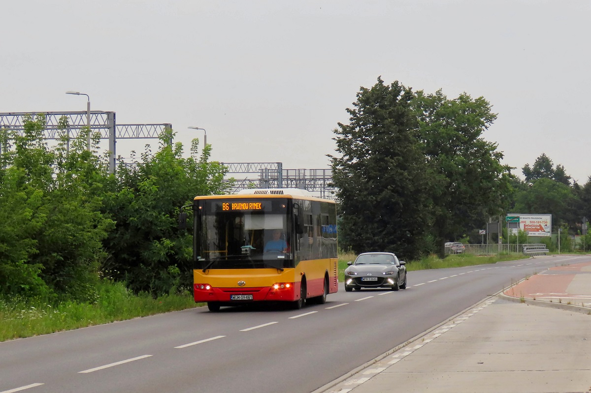 60033
ZAZ jedzie jako kurs linii numer B6 â PKP PruszkĂłw (7:07)-BrwinĂłw Rynek (7:25). 
