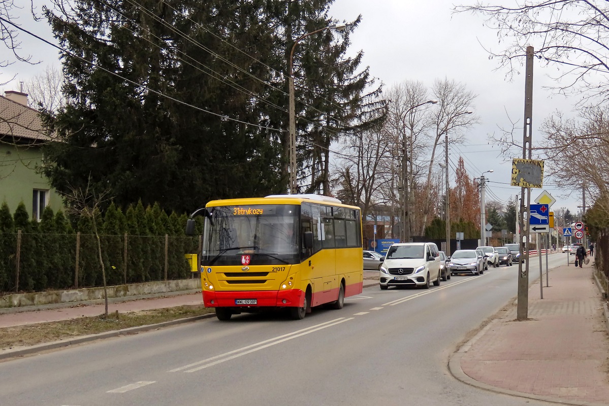 21017
ZAZ jedzie jako kurs â3114â linii numer 31 â Grodzisk Maz. Dw. PKP (12:30)-Petrykozy Trakt KrĂłlewski (13:35)-Grodzisk Maz. Dw. PKP (14:19). 
