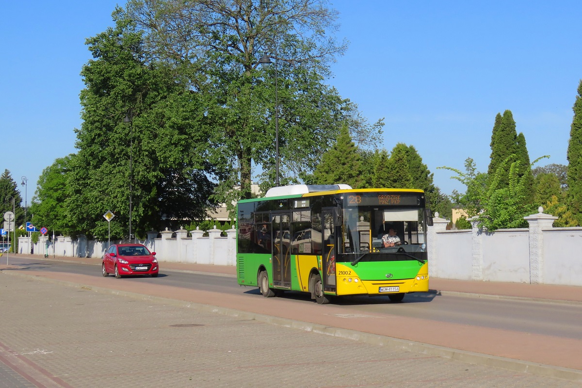 21002
ZAZ jedzie jako kurs 103 linii numer 28: Grodzisk Maz. Dw. PKP (6:20)-Czarny Las Platanowa (6:44)-Grodzisk Maz. Dw. PKP (7:14). Pozdrowienia dla Kierowcy!
WĂłz trafiĹ do Grodziska w zastÄpstwie za ZAZ-a 20148 ktĂłry trafiĹ na ĹlÄsk. 
Słowa kluczowe: DziwadĹo