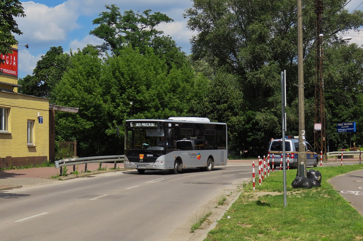 20101
ZAZ jedzie jako kurs linii numer 5 â Malichy Sadowa PÄtla (14:18)-WKD PruszkĂłw (14:43). 
