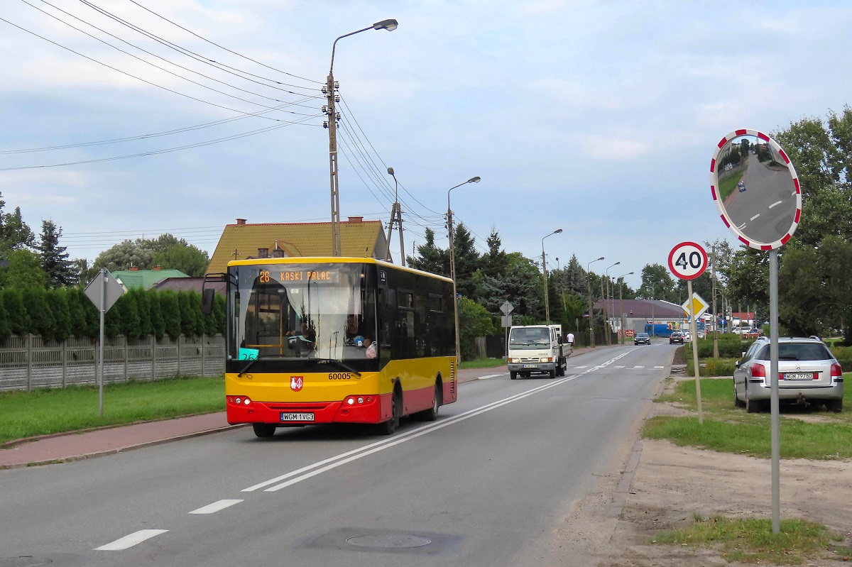 60005
ZAZ jedzie jako kurs linii numer 26 â Grodzisk Maz. Dw. PKP (16:30)-Kaski PaĹac (17:21). 
