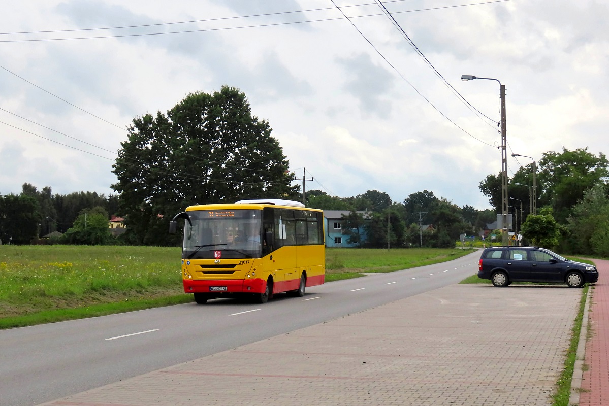 21017
ZAZ jedzie jako kurs â3114â linii numer 31 â Grodzisk Maz. Dw. PKP (12:30)-Petrykozy Trakt KrĂłlewski (13:35)-Grodzisk Maz. Dw. PKP (14:19). 
ByĹy to ostatnie podrygi tych ZAZ-Ăłw w Grodzisku - od dnia dzisiejszego obsĹugujÄ one nowy kontrakt miejski w MiĹsku Mazowieckim. 
