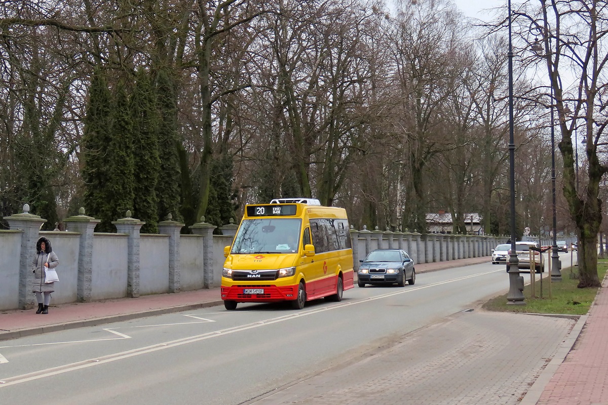 110 (21073)
MAN jedzie jako kurs â207â linii numer 20 â Grodzisk Maz. Szpital (12:00)-Kaski DwĂłr (12:49). 
