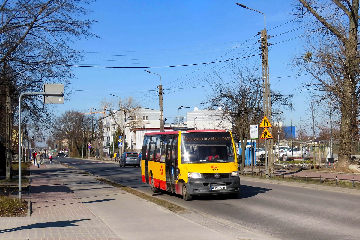 141 (70018)
ProCity jedzie jako kurs â406â linii numer 24 â Izdebno KoĹcielne PÄtla (13:15)-Grodzisk Maz. Dw. PKP (13:56). Pozdrowienia dla Kierowcy!

