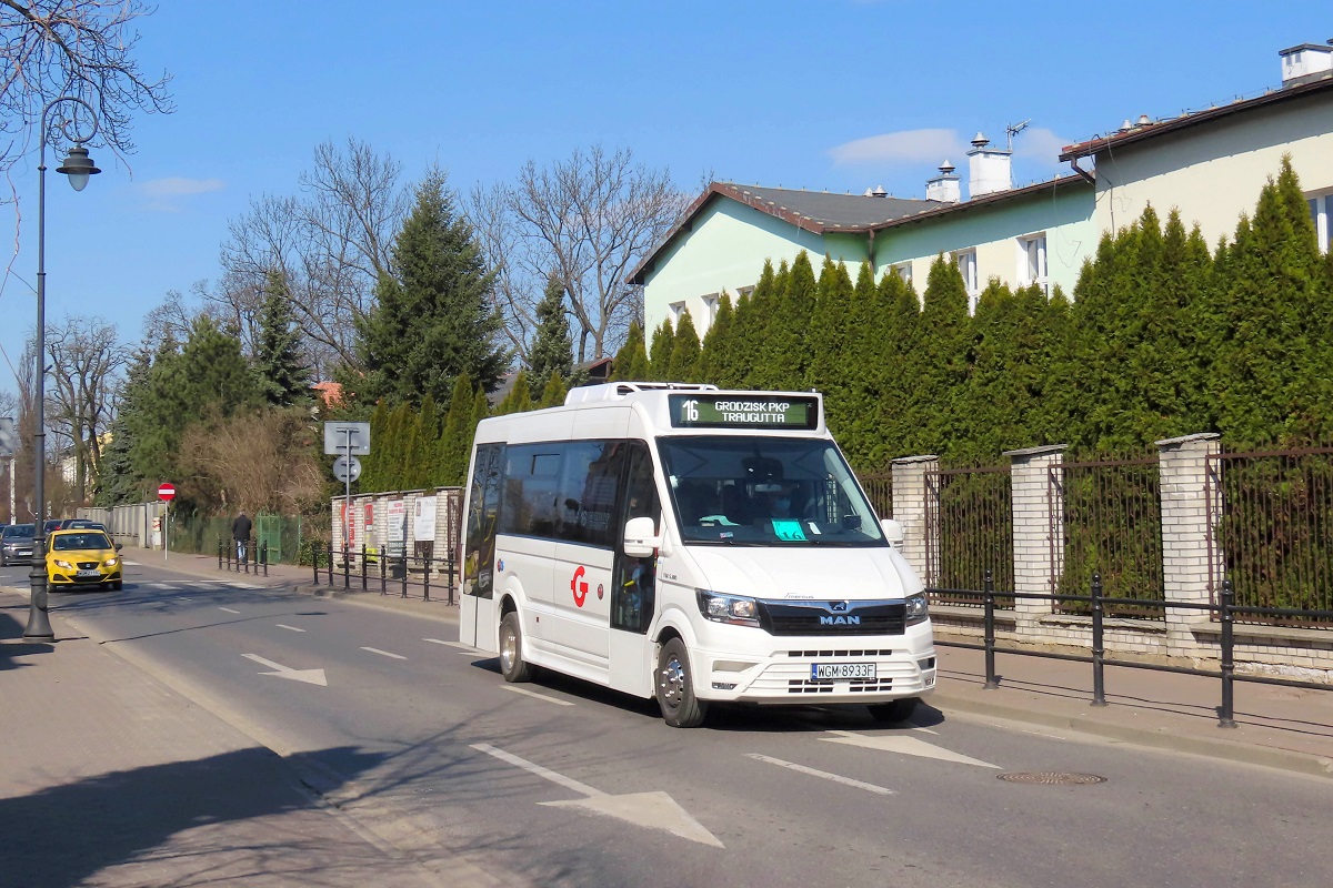 22007
MAN jedzie jako kurs â207â linii numer 16 â Grodzisk Maz. Szpital (12:35)-Grodzisk Maz. Traugutta PKP (13:53).  
