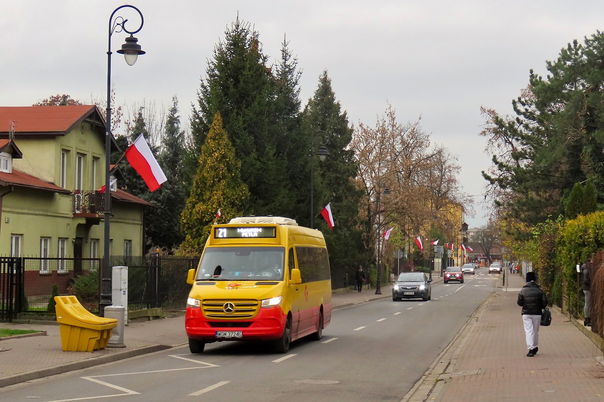 103 (22020)
Sprinter jedzie jako kurs â307â linii numer 21 â Grodzisk Maz. Dw. PKP (14:30)-WĹadkĂłw PÄtla (14:59). 
