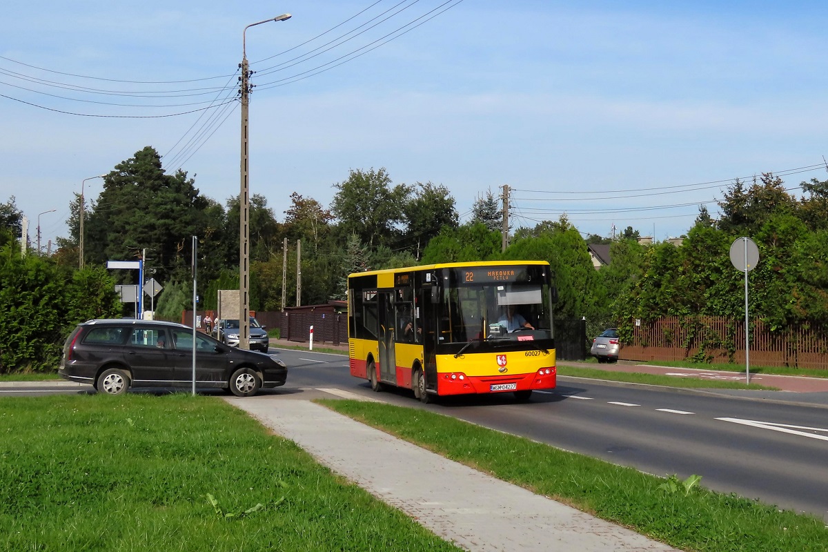 60027
ZAZ jedzie jako kurs linii numer 22 – Siestrzeń (14:08)-Makówka Pętla (15:05). 
