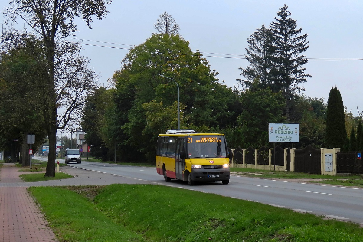 40007
ProCity jedzie jako kurs linii numer 21 â Grodzisk Maz. Dw. PKP (11:10)-WĹadkĂłw PÄtla (11:38). 
