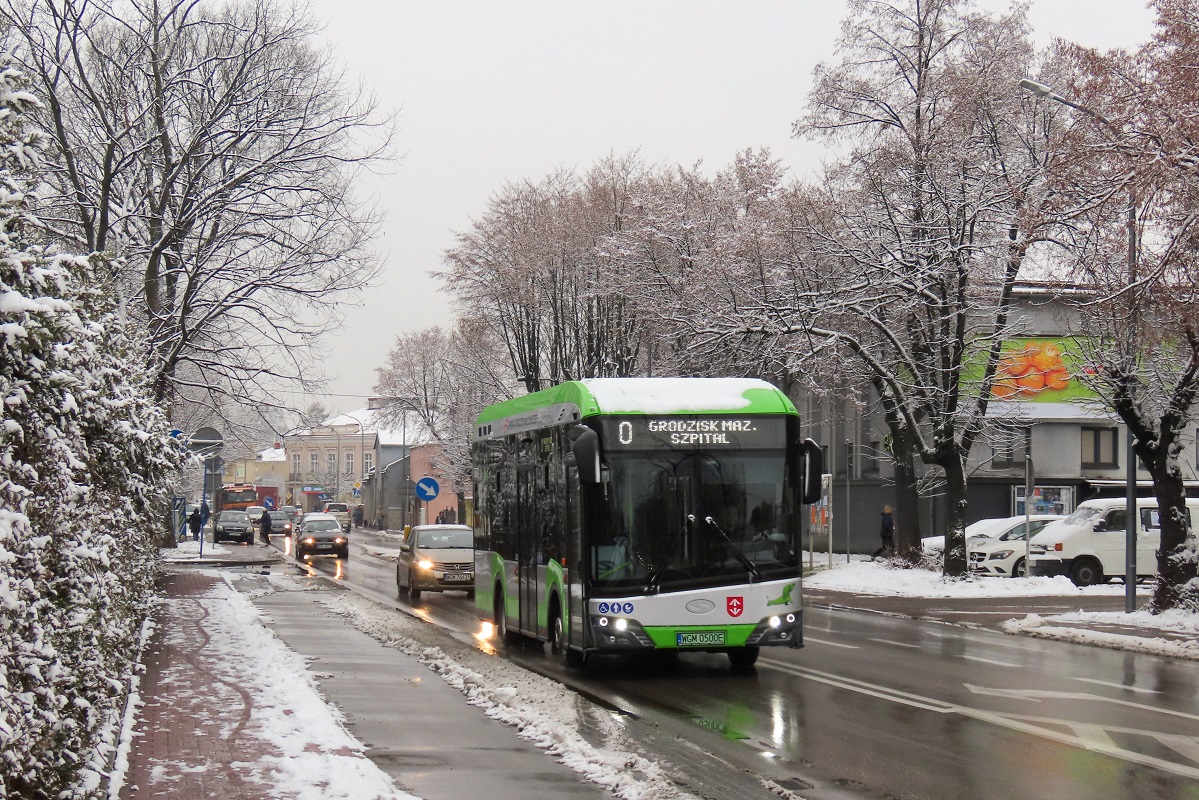 WGM 0500E
Solaris jedzie jako kurs linii numer 0 â Grodzisk Maz. Traugutta PKP (14:00)-Grodzisk Maz. Dw. PKP (14:40). Pozdrowienia dla Kierowcy! 
Słowa kluczowe: zima
