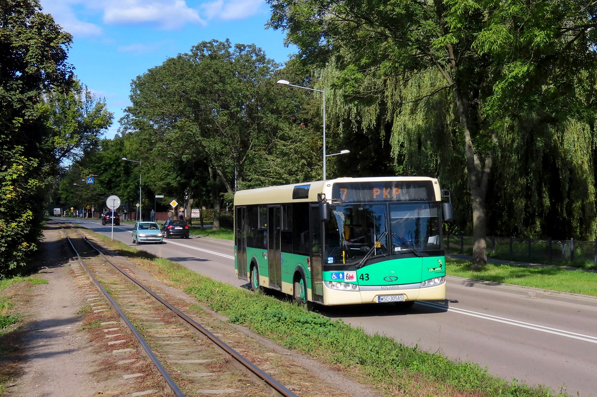 43
Solaris jedzie jako kurs linii numer 7 â Sochaczew Szpital (15:00)-Sochaczew PKP (15:17). 
