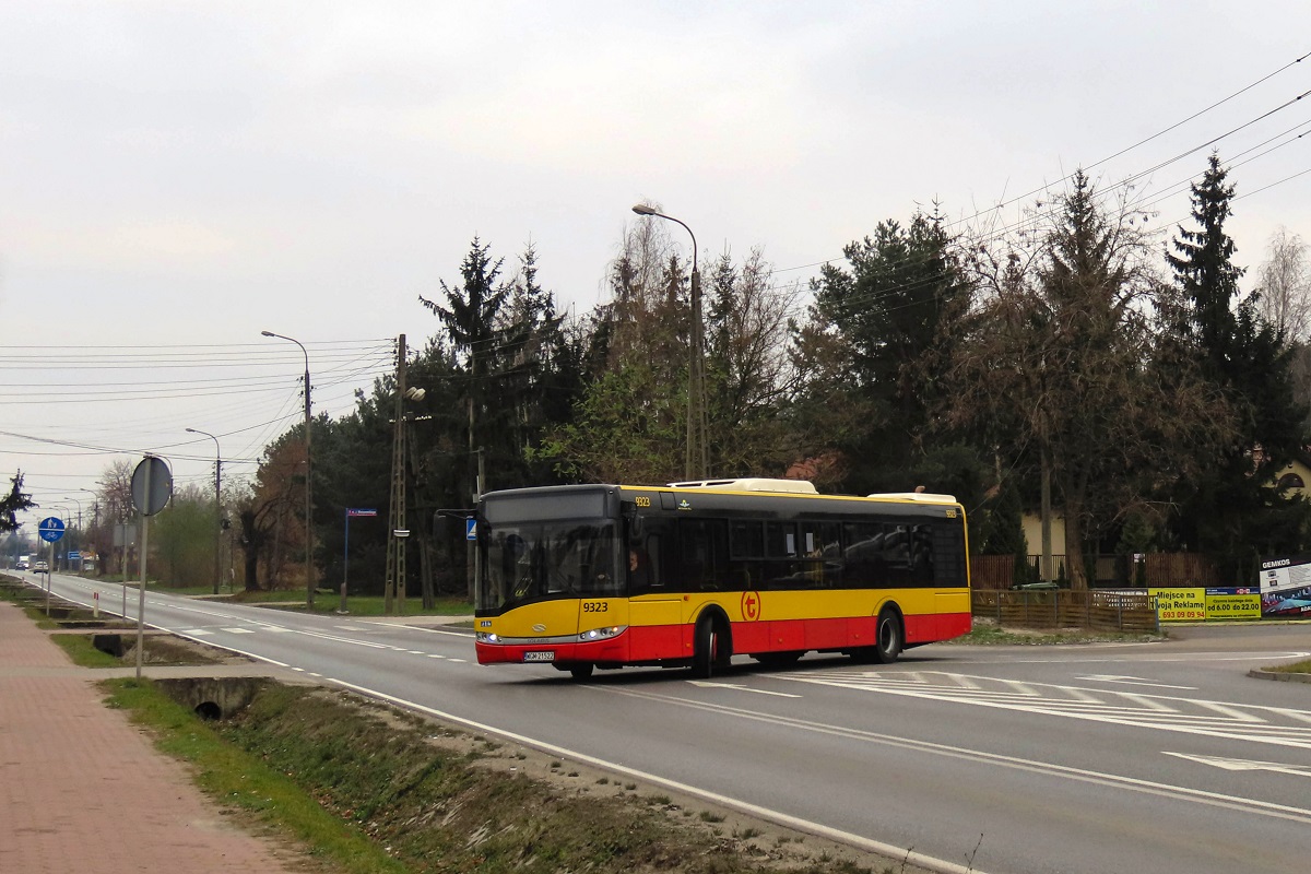 9323 (79323)
Solaris jedzie z grodziskiej do warszawskiej zajezdni PKS Grodzisk po odbyciu przeglÄdu na stacji diagnostycznej. 
