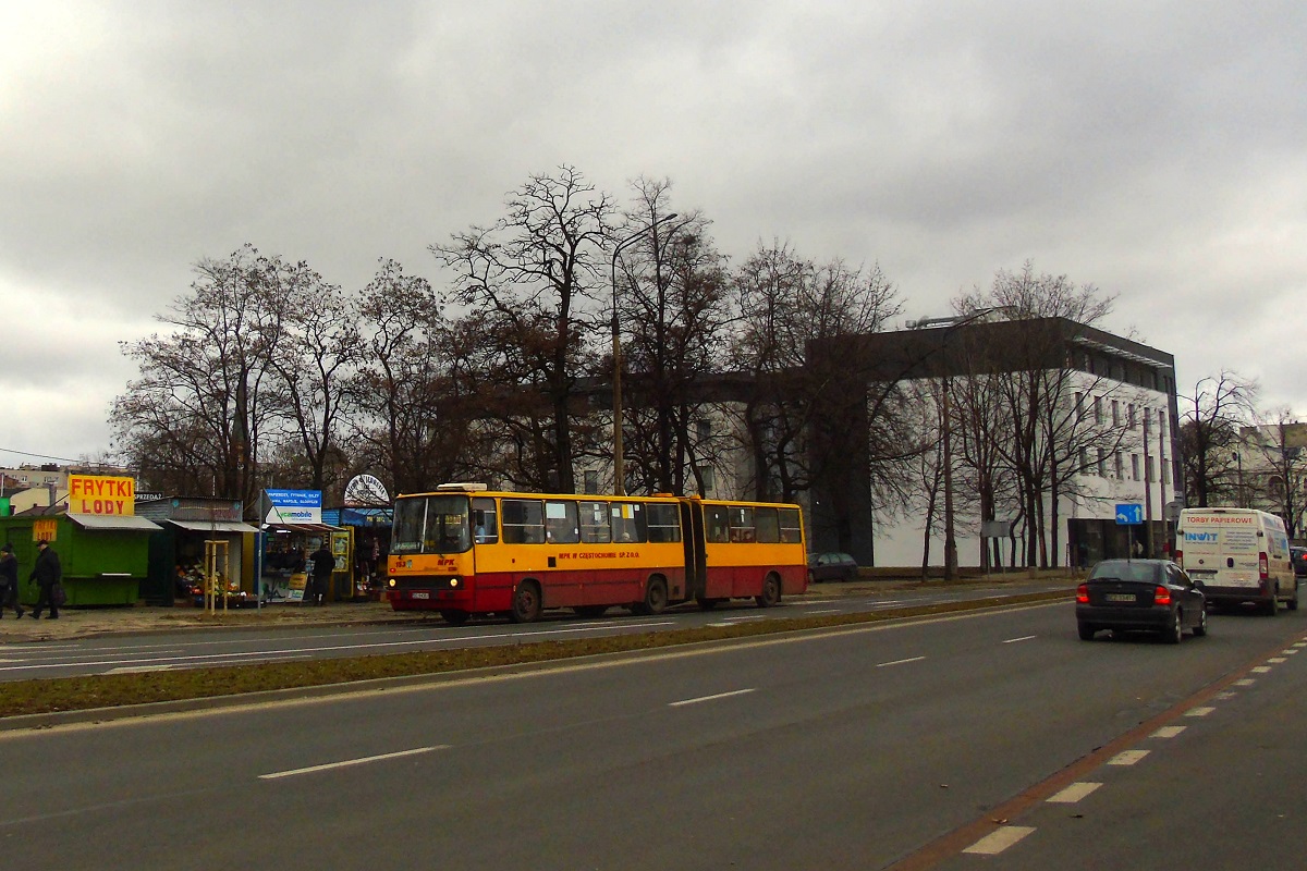 153 (5722)
Ikarus jedzie jako kurs linii numer 12 w relacji RakĂłw-dworzec PKP (10:01) - Gnaszyn Dospel (10:57). 
Słowa kluczowe: IK280