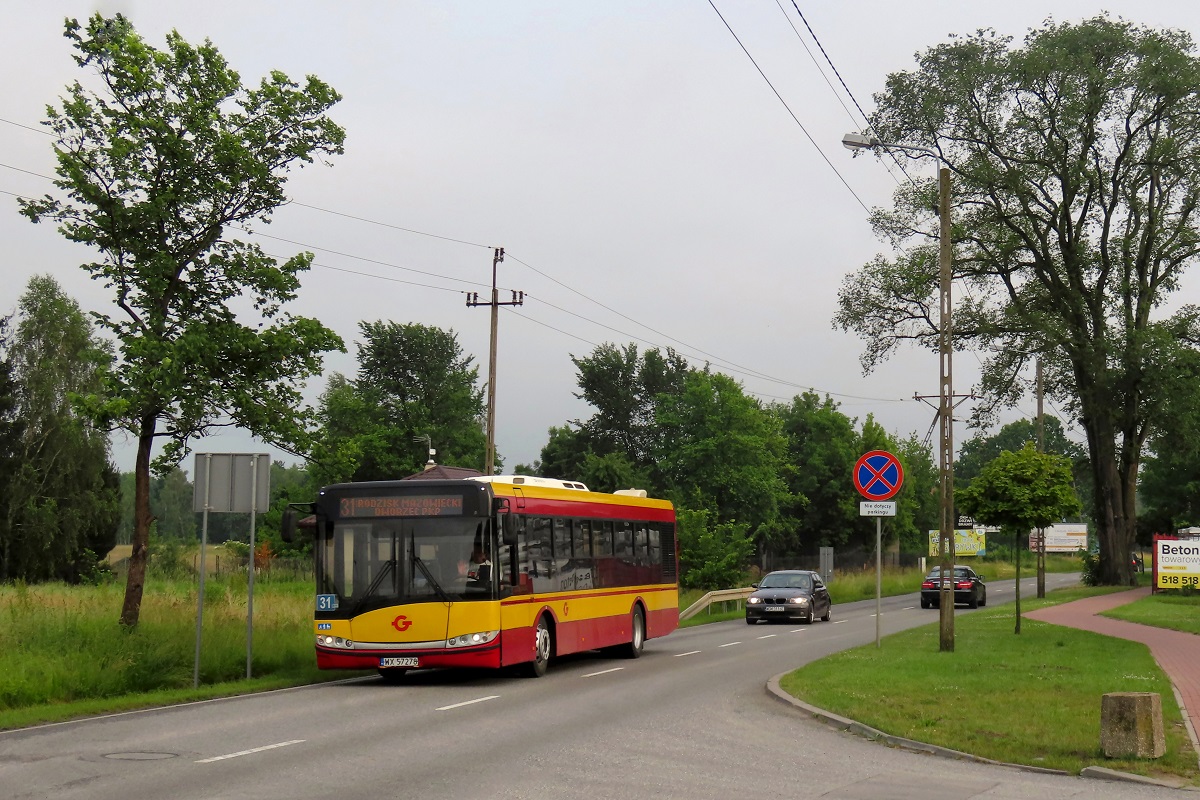 WX 57278 [ex. 1820]
Solaris jedzie jako kurs â126/228â linii numer 31 â Grodzisk Maz. Dw. PKP (16:45)-Petrykozy Trakt KrĂłlewski (17:37)-Grodzisk Maz. Dw. PKP (18:44). Pozdrowienia dla Kierowcy! 
