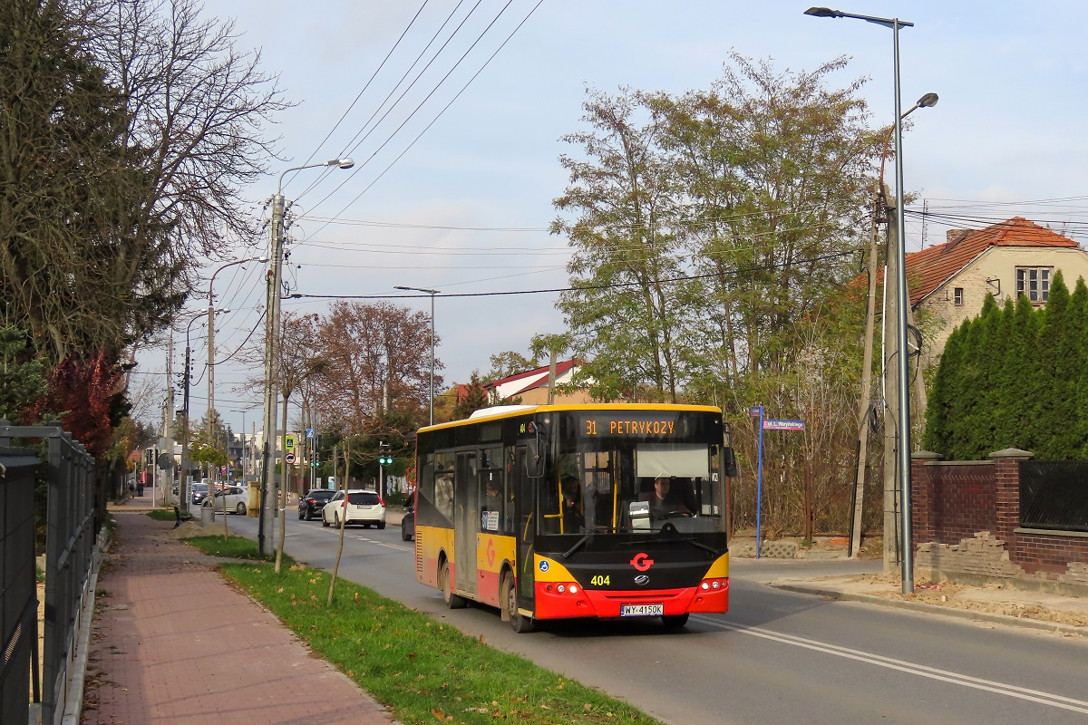 404
ZAZ jedzie jako kurs â305â linii numer 31 â Grodzisk Maz. Dw. PKP (14:00)-Petrykozy Trakt KrĂłlewski (14:55). Pozdrowienia dla Kierowcy! 
