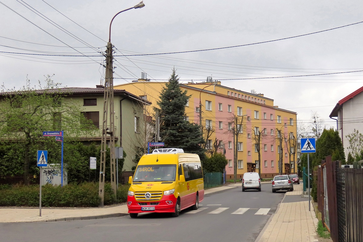 202
Sprinter jedzie jako kurs â219â linii numer 34 â Ĺťabia Wola UrzÄd Gminy (14:02)-Grodzisk Maz. Dw. PKP (14:30). 
