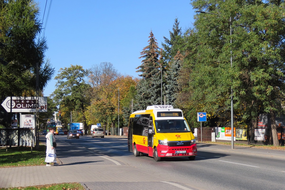 215
MAN jedzie jako kurs â208â linii numer 16 â Grodzisk Maz. Szpital (13:35)-Grodzisk Maz. Traugutta PKP (14:53). 
