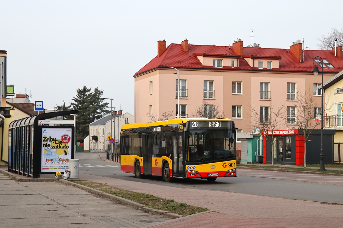 901 (24081)
Solaris mija przystanek âGrodzisk Maz. Zondka 01â jadÄc jako kurs linii numer 26: Grodzisk Maz. Szpital (9:05)-Kaski (10:02). 
