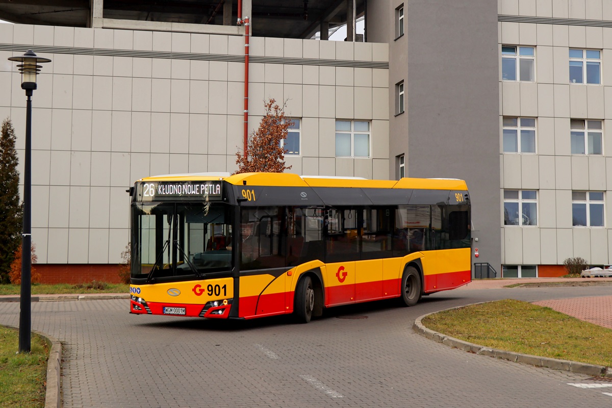 901 (24081)
Solaris jedzie jako kurs linii numer 26: Grodzisk Maz. Szpital (11:05)-KĹudno Nowe PÄtla (11:48). 
