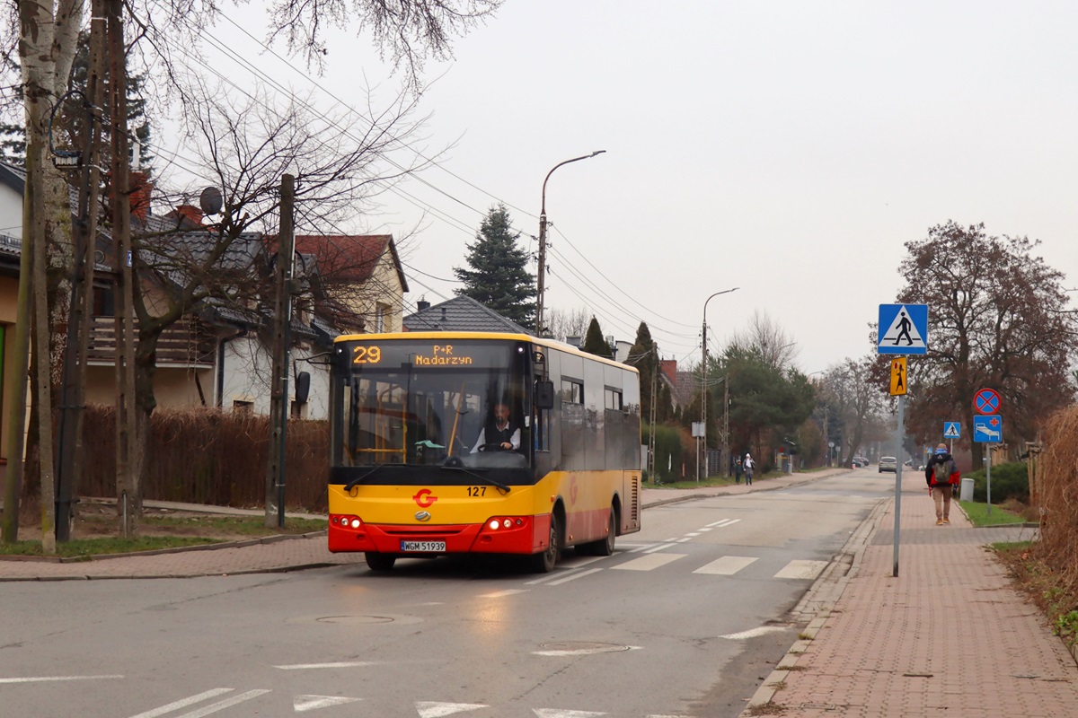 127 (80421)
ZAZ jedzie jako kurs linii numer 29: Grodzisk Maz. Szpital (13:50)-P+R Nadarzyn (14:49).
