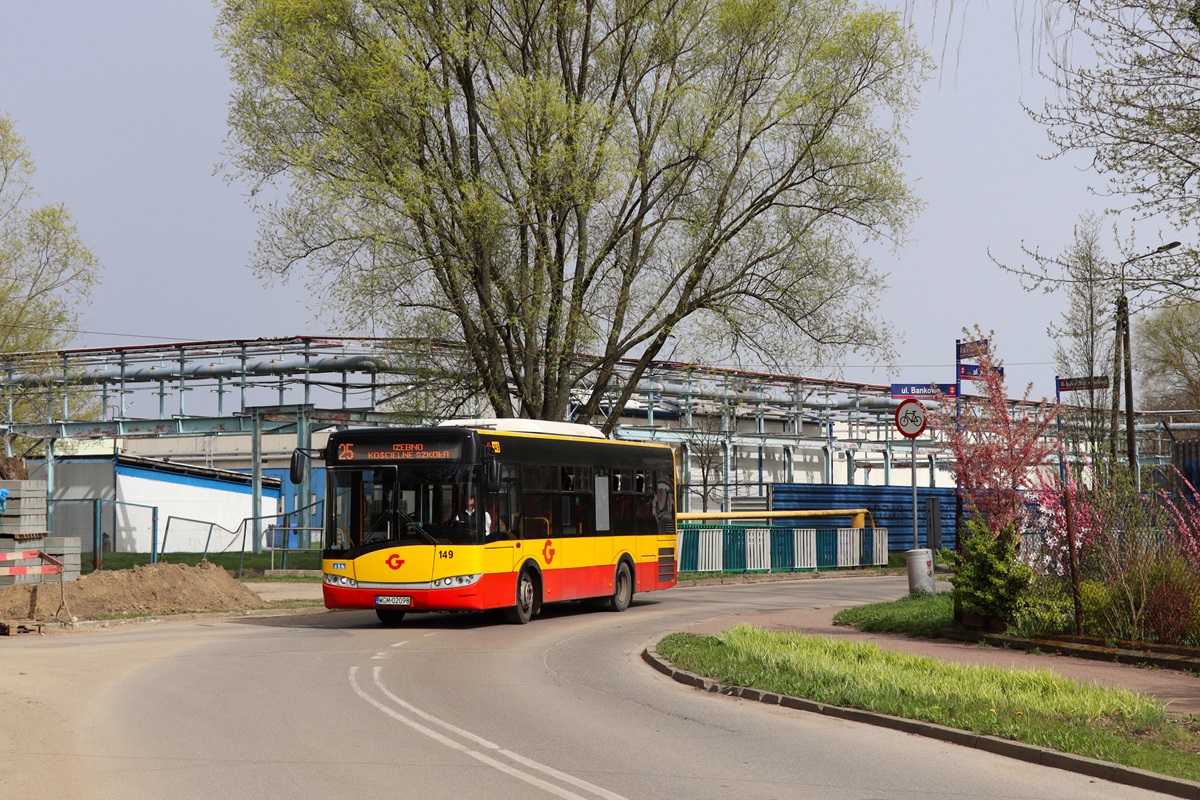 149 (24017)
Solaris jedzie jako kurs linii numer 25: Grodzisk Maz. Dw. PKP (11:45)-Izdebno KoĹcielne SzkoĹa (12:25). Pozdrowienia dla Kierowcy! 
