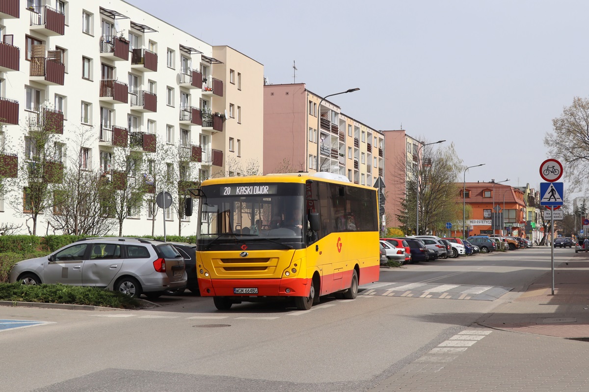 22043
ZAZ jedzie jako kurs linii numer 20: Grodzisk Maz. Szpital (13:54)-Kaski DwĂłr (14:41).

